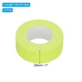 thumbnail image 2 of Cinta de tela gaffer neón Uxcell de 1 pulgada x 33 pies, 2 rollos de cinta adhesiva fluorescente para fiestas, color amarillo, 2 of 6