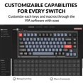 thumbnail image 2 of Keychron V1 Perilla De Teclado Mecánico Personalizada Con Cable Versión 75% Diseño Qmk/Via Programable Con Interruptor Keychron K Pro Brown Intercambiable En Caliente Compatible Con Mac Windows Linux, 2 of 9