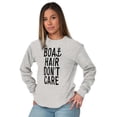 thumbnail image 5 of Boat Hair Don't Care Ocean Vibes Cute Women's Long Sleeve T Shirt Brisco Brands X, 5 of 6