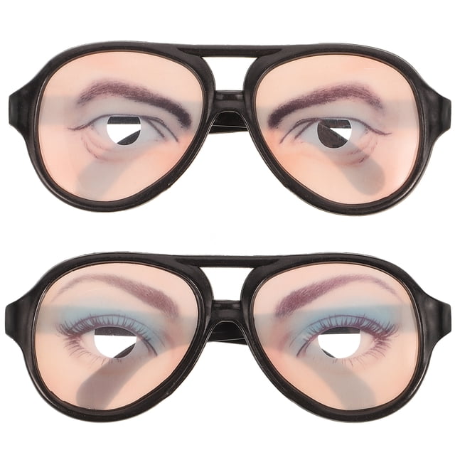 2 gafas divertidas: gafas divertidas para Halloween, cosplay, bromas y fiestas, gafas de sol divertidas, disfraz de fiesta de Halloween.