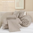 thumbnail image 7 of ANGENIA 7 Pieces Full Size Comforter Sets Linen - Bed in a Bag Full Boho Soft Fluffy Tufted Bed Set with Comforter, Sheets, Pillowcases & Shams, 7 of 7