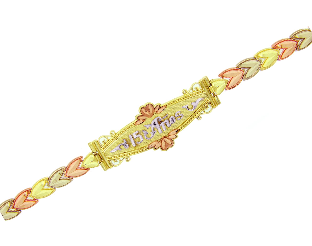tri color gold bracelet