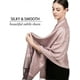 thumbnail image 2 of Two Tone Vintage Paisley Pashmina Scarf, Shawls and Wraps for Dresses, Scarf for All Season Pink Grey, 2 of 5