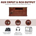 thumbnail image 3 of ORCC 10-in-1 Vinyl Record Player, Wood Classic Audio Turntables with Bluetooth Built-in Speakers, 3 of 9
