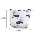 thumbnail image 2 of Canvas Coin Purse Creative Lovely Zipper Change Purse Change Pouch for Women, 2 of 10