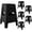 Black, variant on 5 Pack Plastic Stools, Linor 18.8"H Stackable School Chairs, Nesting Stacking Stool, Portable Backless Chairs for Classroom, Home