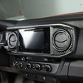 thumbnail image 4 of TINKI Car Central Navigation Screen Panel Frame Interior Sticker Soft Carbon Fiber for Toyota Tacoma 2015 2016 2017 2018 2019 2020 2021 2022 2023, 4 of 7