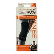 Copper Fit Freedom Knee Compression Sleeve, Large, 1 Ea