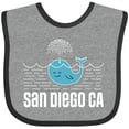 thumbnail image 3 of Inktastic San Diego California Whale Boys or Girls Baby Bib, 3 of 4