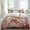 Red Brown, variant on Ocean Red Turtles Set of 4 Bedding Quilt Covers, Coastal Coral Seagrass Vintage World Map 4-Piece Bed Sheet Set with Extra Soft Bed Sheets Quilt Cover Pillowcase, Full
