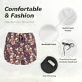thumbnail image 4 of KLL Skull rock music record Pattern Shorts Women,Athletic Shorts High Waisted Running Shorts Pocket Sporty Short Gym Elastic Workout Shorts-XX-Large, 4 of 7