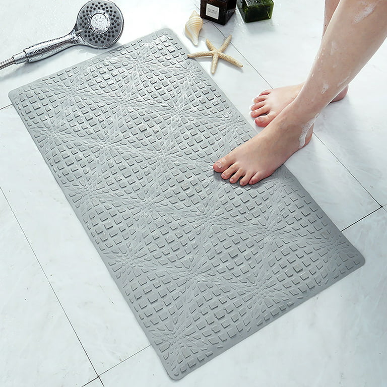 Square Shower Mats Non-slip Anti Mold Bath Mats Machine Washable Bathroom  Mat With Suction Cup, Antibacterial Rubber Children's Shower Mat With  Draina