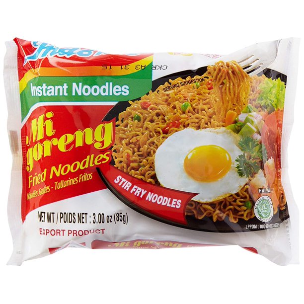 Indomie Mi Goreng Instant Stir Fry Noodles Original x 5pks