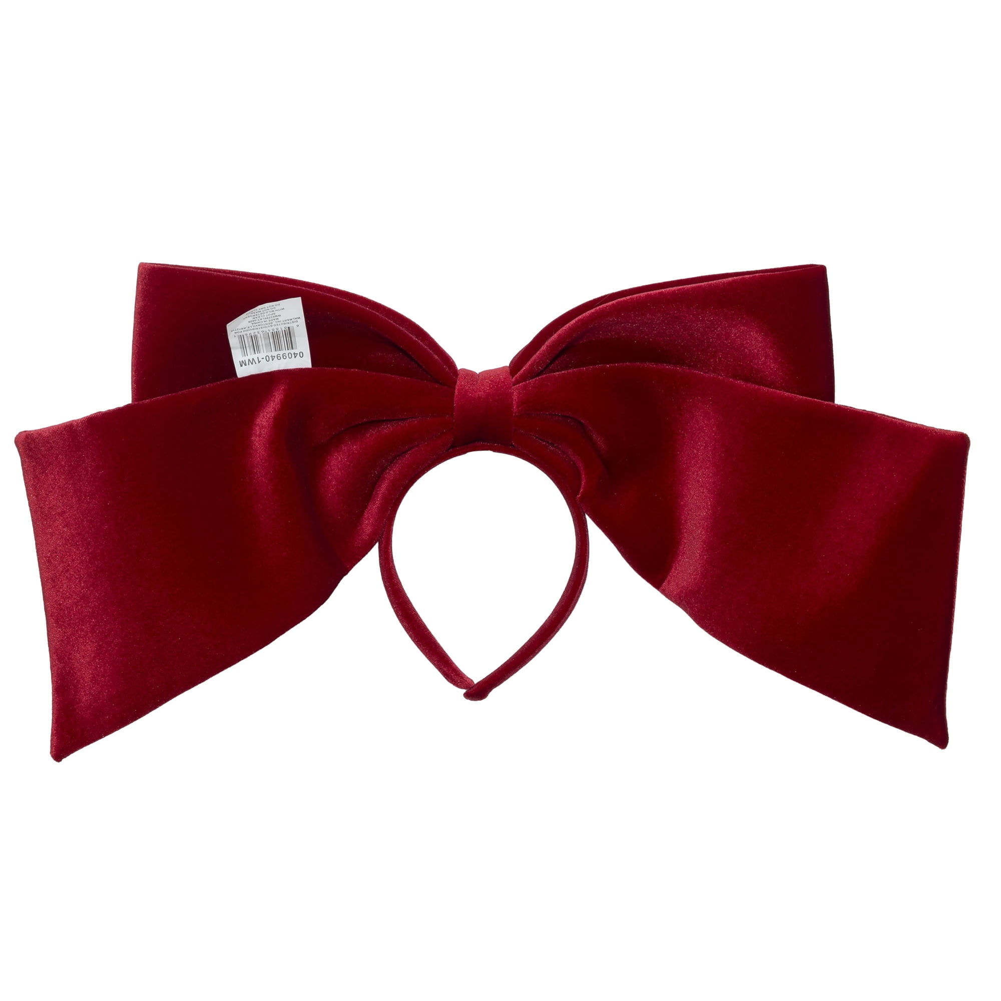 Red Velvet Oversized Bow Headband, 21" by Holiday Time