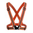 thumbnail image 1 of Chaleco Reflectante Naranja Chaleco de Seguridad, Dispositivos Reflectantes Ajustables y elásticos para Correr con 2 Piezas Brazaletes Reflectantes Brassar, 1 of 5