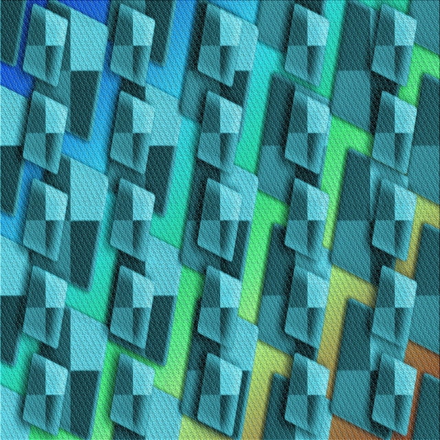 Ahgly Company Machine Washable Indoor Square Transitional Dark Turquoise Green Area Rugs, 4' Square