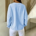 thumbnail image 3 of HAiming Striped Sweatshirts for Women Long Sleeve Loose Casual Scoop Neck Comfy Shirts Fall Winter Going out Tops, 3 of 9