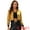Yellow, variant on INSPIRE CHIC Women's Sequin Party Long Sleeve Zipper Up Cropped Bomber Jacket Pink S