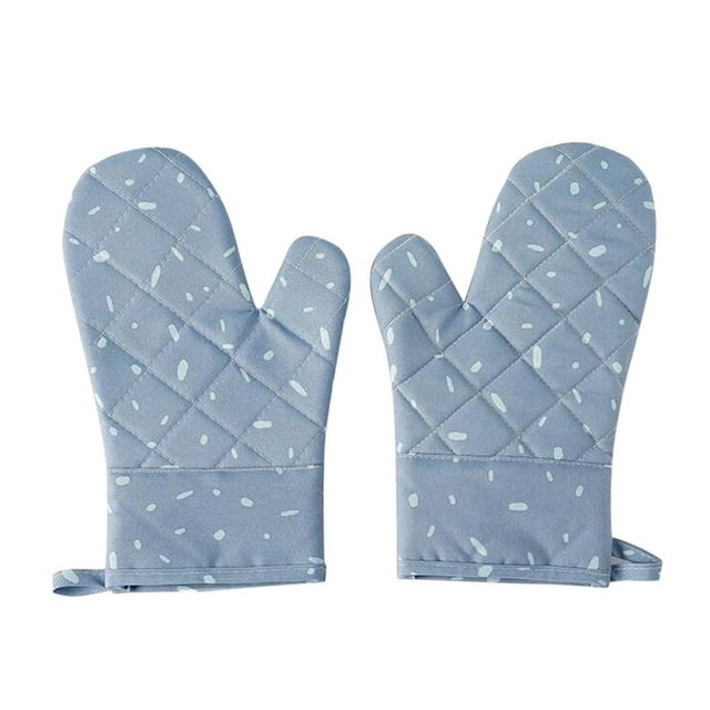 Hot Pads and Oven Mitts Kitchen Cooking Microwave Oven Gloves Mitts Pot Pad Heat Proof Protected