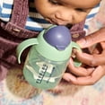 thumbnail image 2 of Tommee Tippee Vaso con pajita para principiantes, vaso para niños pequeños de fácil transición para mayores de 6 meses, 10 oz, con pajita de silicona con peso y asas de fácil sujeción, paquete de 2, v, 2 of 5