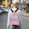 thumbnail image 7 of JIALIOU Mini Backpack Purse for Women Quilted Casual Daypack Small Travel Shoulder Bag, Purple Pink Star Sky, 7 of 7
