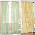 thumbnail image 6 of Wirlsweal Glass Yarn Sheer Window Valance Curtain Pure Color Bedroom Home Wedding Decor, 6 of 10