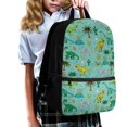 thumbnail image 3 of Uourmeti Dinosaur Skeleton Print Backpack for Adults, 17 Inch Adjustable Shoulder Straps Spacious Storage School Backpack for Shopping Outdoor, 3 of 6