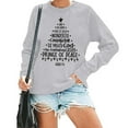 thumbnail image 2 of Arlun Women's Christmas Tree Christian Sweatshirts Funny Religious Printed Hoodless Pullovers Jesus Crewneck Long Sleeve Xmas Casual Tops Loose Cozy Fall Winter Outfits Grey XXXL, 2 of 4
