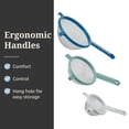 thumbnail image 4 of Farberware Professional Fine Mesh Strainers in Blue, Sage, & Gray, Set of 3, 4 of 10