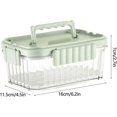 thumbnail image 2 of Fruit Containers For Fridge, Airtight Locking Lids Food Containers With Detachable Ice Tray, Summer Household Outdoor Fruit Organizer Bento Box For Ic, 2 of 5