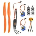 thumbnail image 3 of Motor sin escobillas A2212 1000KV BRILLAR 40A ESC SG90 9G Micro Servo 1060 Hélice para avión RC, 3 of 10