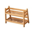 thumbnail image 5 of deevoka Water Cup Display Rack 2 Tier Decorative Simple Coffee Mug Holder Home Decor Wood, 5 of 9