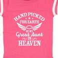 thumbnail image 4 of Inktastic Handpicked for Earth by My Great Aunt in Heaven Boys or Girls Baby Bodysuit, 4 of 5