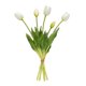 thumbnail image 1 of Ramo de tulipanes artificiales de 5 cabezas, tallo largo de 15,7 pulgadas, tacto real, para arreglos florales de primavera, decoración de bodas y casas de campo., 1 of 8