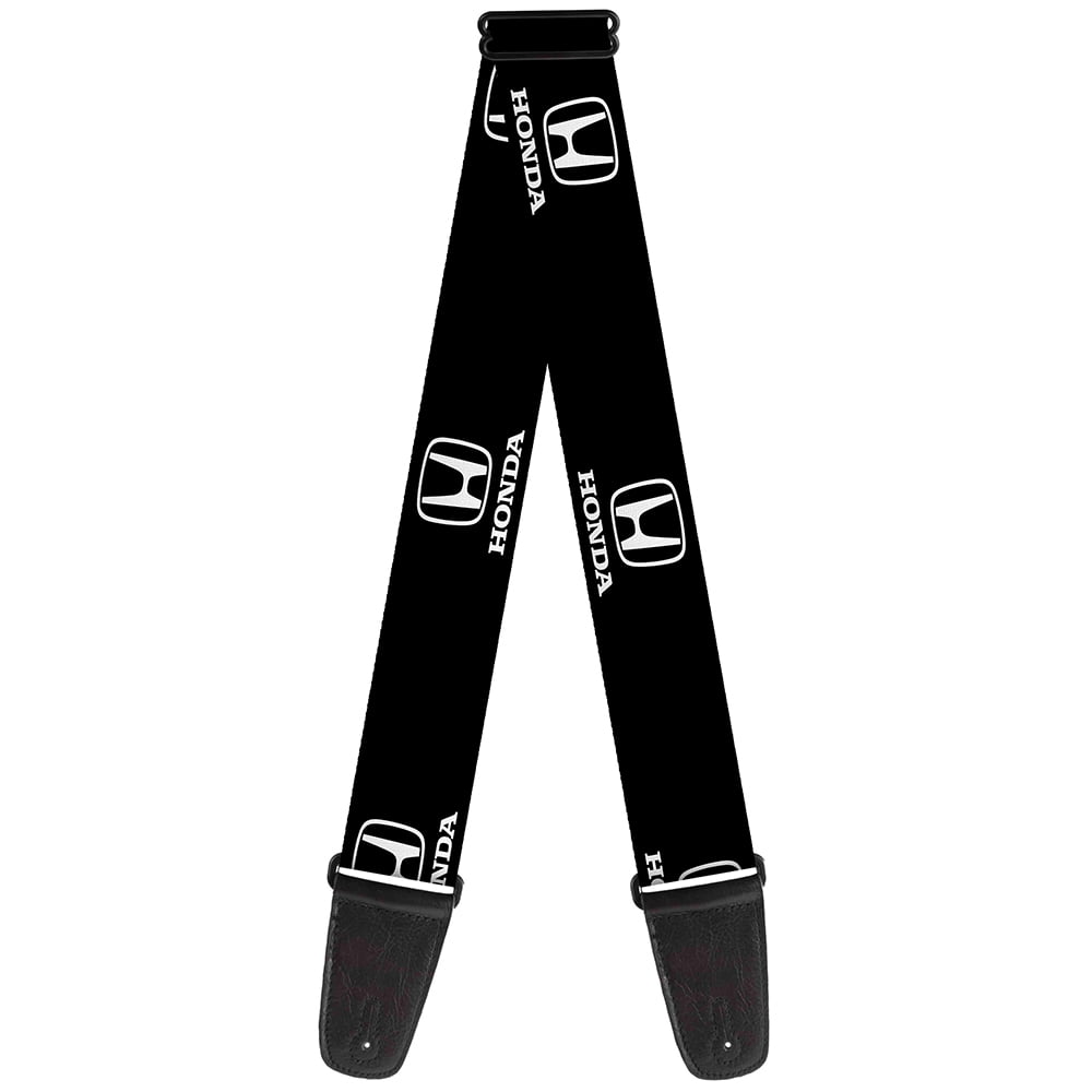 Honda Guitar Strap, Honda Logo Black White, 2 Inches Wide