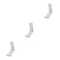 thumbnail image 4 of Kenally Ganchos de pared plegables Herrajes para muebles decorativos Bolsas montadas en la pared para el hogar Perchas Puerta Toalla Herramientas Plata 3piezas Kenally CBP391869, 4 of 6