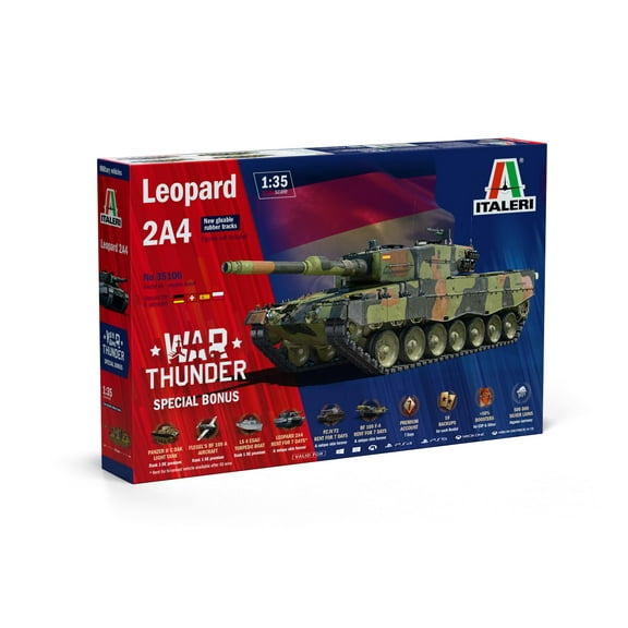 ITALERI IT35106 1/35 Warthunder Leopard 2A4 Plastic Model (Tank)