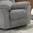 thumbnail image 5 of Furniture of America Rhome Upholstered Fabric Light Gray Glider Recliner, 5 of 6