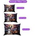 thumbnail image 3 of Spooky Halloween Night Witch Papillon Glowing Pumpkins Pillowcase Double Sided Pap Butterfly Dog Lover Pillow Case Covers - 12015, 3 of 3