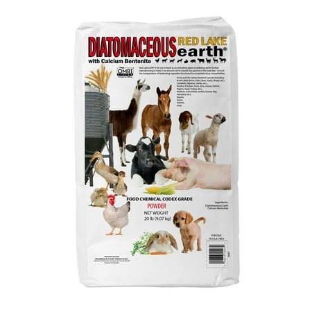 Progressive Planet Red Lake Earth Animal Feed Additive, 20lbs - Diatomaceous Earth with Calcium Bentonite for Poultry & Livestock - Prevents Caking, Improves Flowability & Maintains Feed Freshness