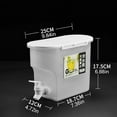 thumbnail image 2 of 2PCS Cold Water Kettle 3.5L Beverage Dispenser With Faucet High Temperature Resistance Iced Tea Beverage Bucket Cold Drink Juice Dispenser Jug For Party Restaurant (2PCS) Blue, 2 of 8