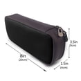thumbnail image 3 of Lsque Black Printed Big Capacity PU Leather Pencil Case Large Pencil Pouch Stationery Pen Bag Pencil Holder for Teen, 3 of 6