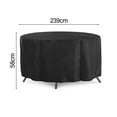 thumbnail image 3 of 210D Garden Round Table And Chair Cover Set Furniture Cover Dust Cover, 3 of 6