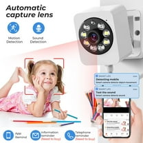 AZXY Security Camera,Surveillance Cameras Wireless,1080p Hd Night Vision 360 Smart Cameras for Home,Indoor/Outdoor Security Camera Wireless Wifi Night Vision