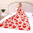 thumbnail image 6 of Yibo Valentine Heart Blanket Gifts for Her Women Girlfriend Wife Valentines Day Blanket for Bed Couch Sofa Chair Travel, 6 of 6