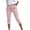 Pink, variant on Dressy Capri Pants for Women Casual Business Capris Cropped Elastic Waist Office Work Pants with Pockets