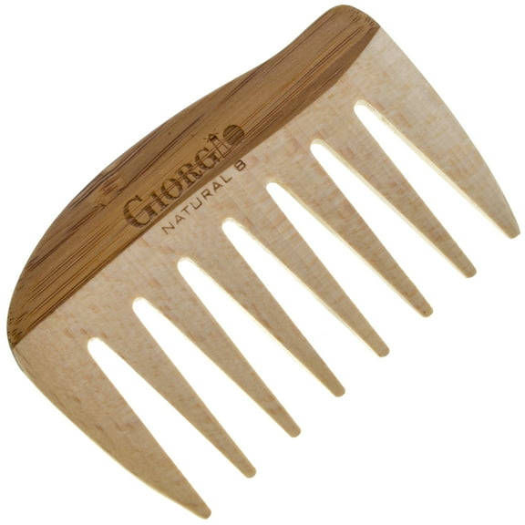 4" Wooden Wide Tooth Detangling Comb