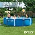 thumbnail image 3 of INTEX 28210EP 12Ft X 30In Metal Frame Above Ground Pool, Pool Only (Pump Not Included), 3 of 6