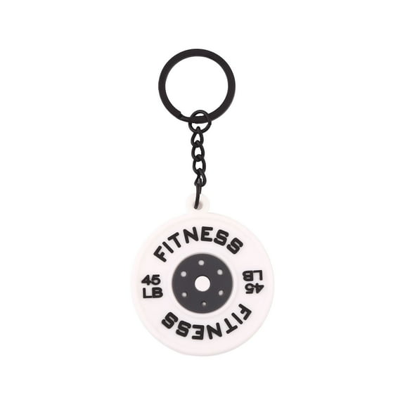 YANONELRY PVC Mini Barbell Plates Keychain -Kettlebells DlY Silicone Dumbbell Keyring -Gym Gifts for Gym Lovers Fitness Trainer Gift Backpack Jewelry