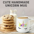 thumbnail image 2 of Votum Large Cute Handmade Unicorn Mug 18.6 oz. White Ceramic Coffee Cup, 2 of 8